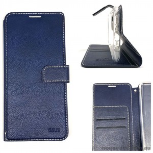 Genuine Molancano ISSUE Diary Stand Wallet Case For Samsung A71 6.7 inch  Navy Blue